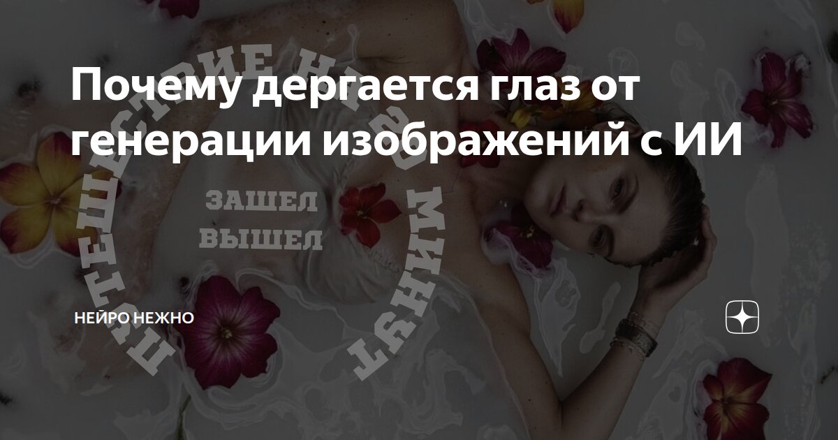 Почему дергается глаз от генерации изображений с ИИ